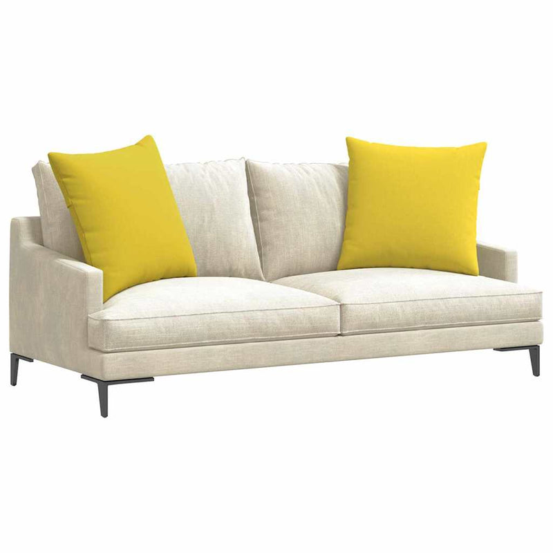 Chargez l'image dans la visionneuse de la galerie, Vidaxl sofa kussens 2 pcs lichtgeel 60 x 60 cm stof