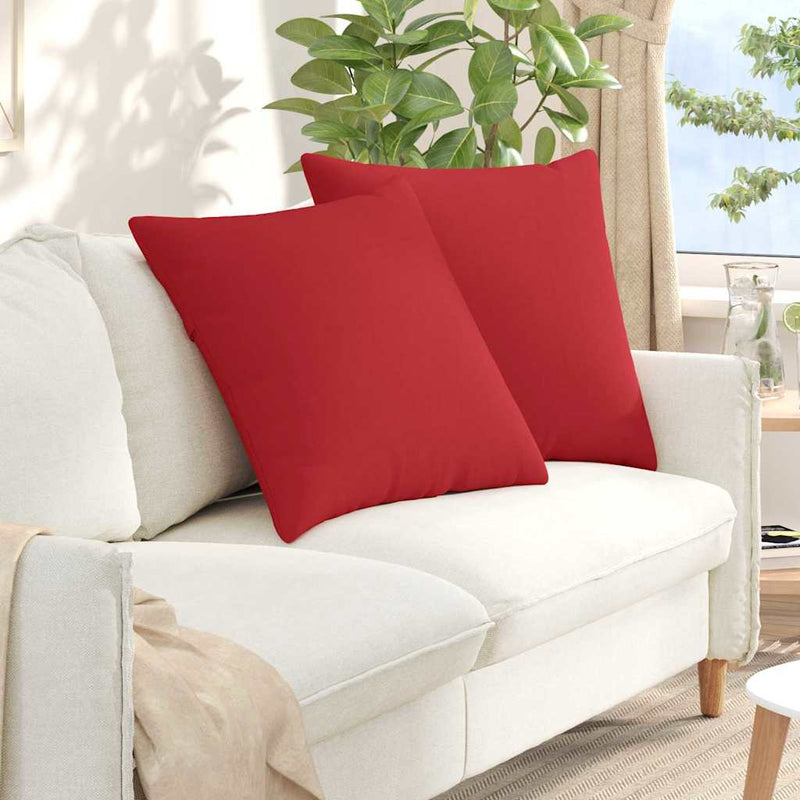 ギャラリービューアに画像をロードする, Vidaxl sofa kussens 2 pcs rood 60 x 60 cm stof