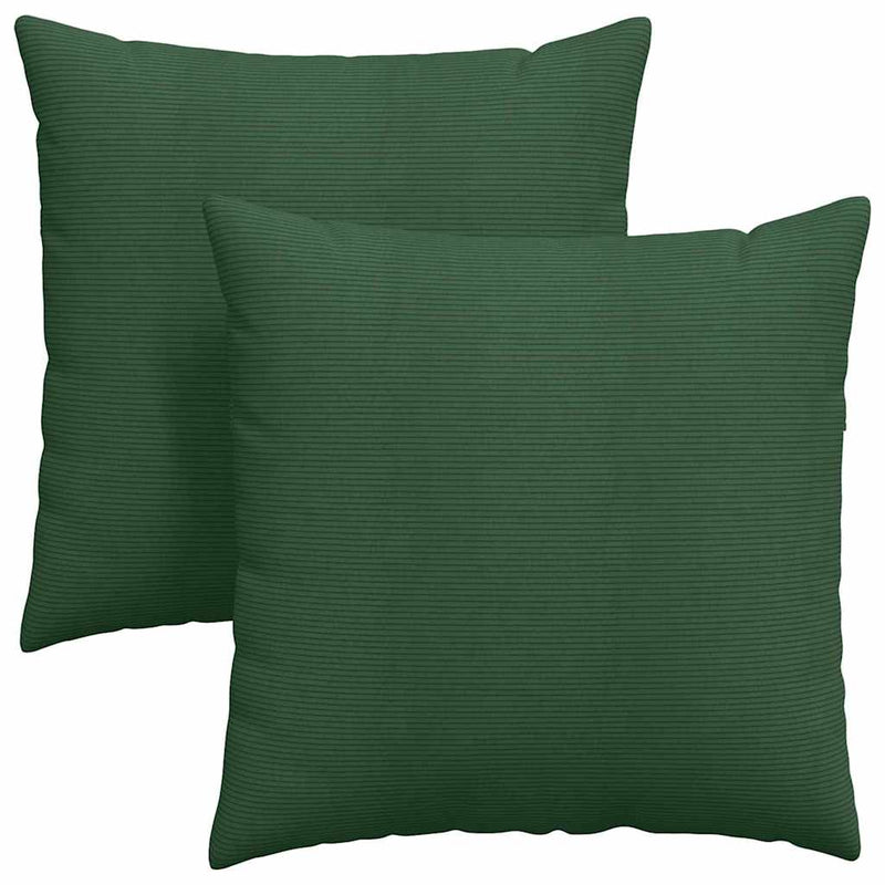 ギャラリービューアに画像をロードする, Vidaxl sofa kussens 2 stuks donkergroen 60 x 60 cm cordstof