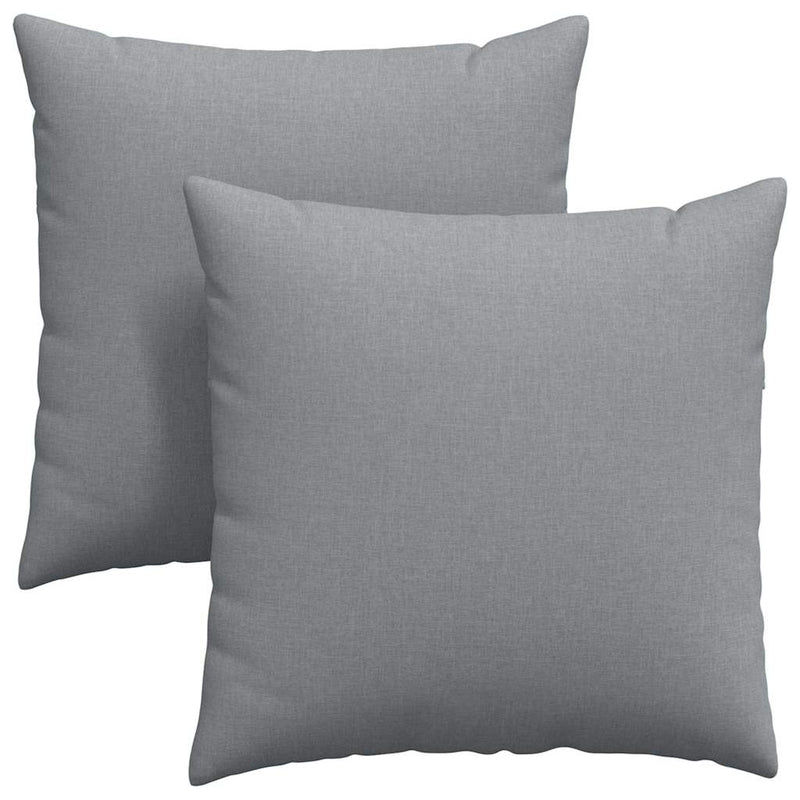 ギャラリービューアに画像をロードする, Vidaxl sofa kussens 2 pcs lichtgrijs 80 x 80 cm stof