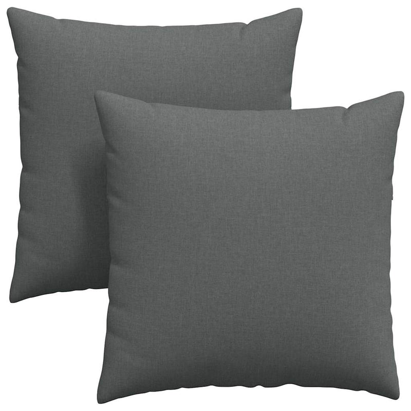 ギャラリービューアに画像をロードする, Vidaxl sofa kussens 2 pcs donkergrijs 80 x 80 cm stof