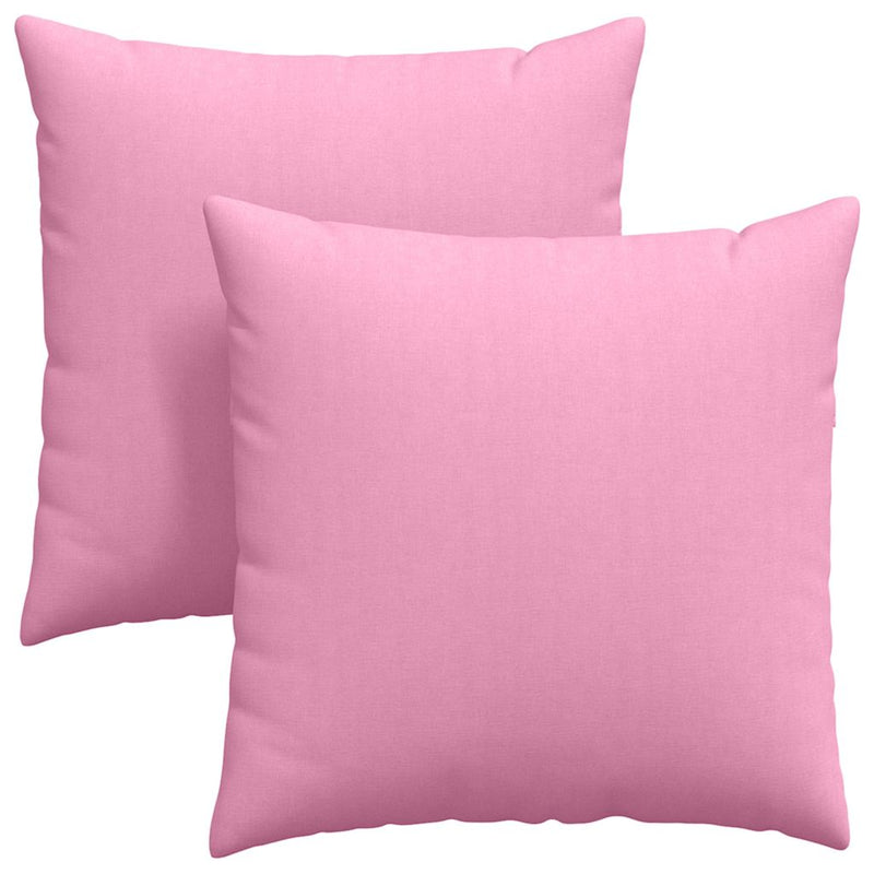 ギャラリービューアに画像をロードする, Vidaxl sofa kussens 2 pcs roze 80 x 80 cm stof