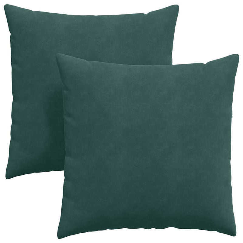 ギャラリービューアに画像をロードする, Vidaxl sofa kussens 2 stuks donkergroen 80 x 80 cm cordstof