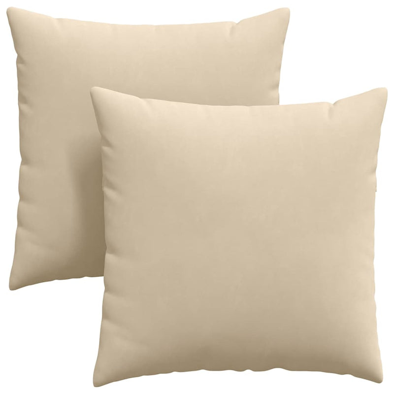 ギャラリービューアに画像をロードする, Vidaxl sofa kussens 2 stuks crème 80 x 80 cm stof