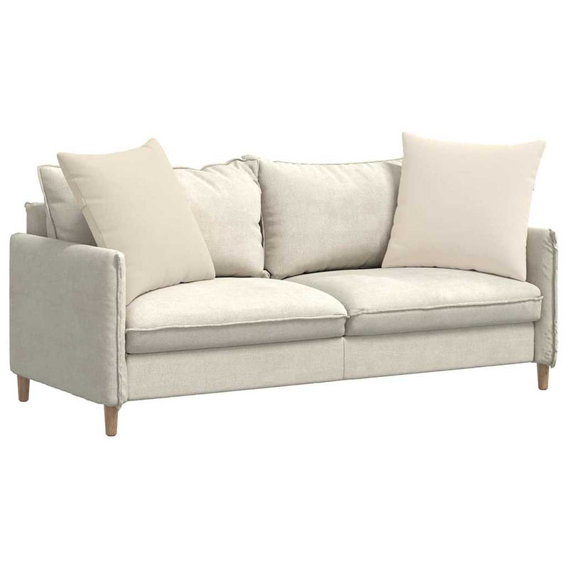 Afbeelding laden in galerijviewer, Vidaxl sofa kussens 2 stuks beige 80 x 80 cm stof