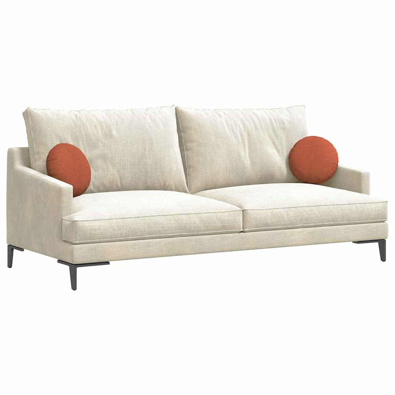 Afbeelding laden in galerijviewer, Vidaxl zitkussens 2 pcs rood-oranje ø 30 cm katoen stof