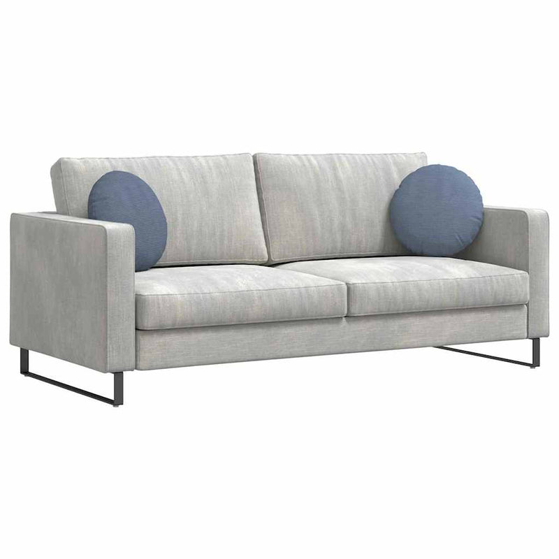 Afbeelding laden in galerijviewer, Vidaxl zitkussens 2 pcs blauw ø 40 cm katoen stof