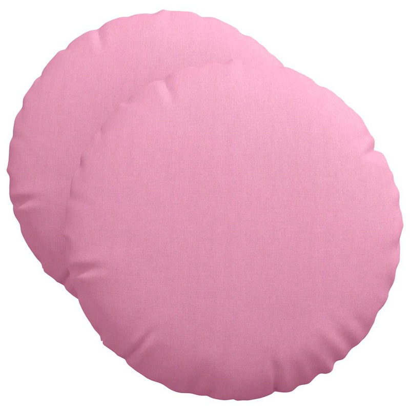 Afbeelding laden in galerijviewer, Vidaxl zitkussens 2 pcs roze ø50 x 19 cm stof