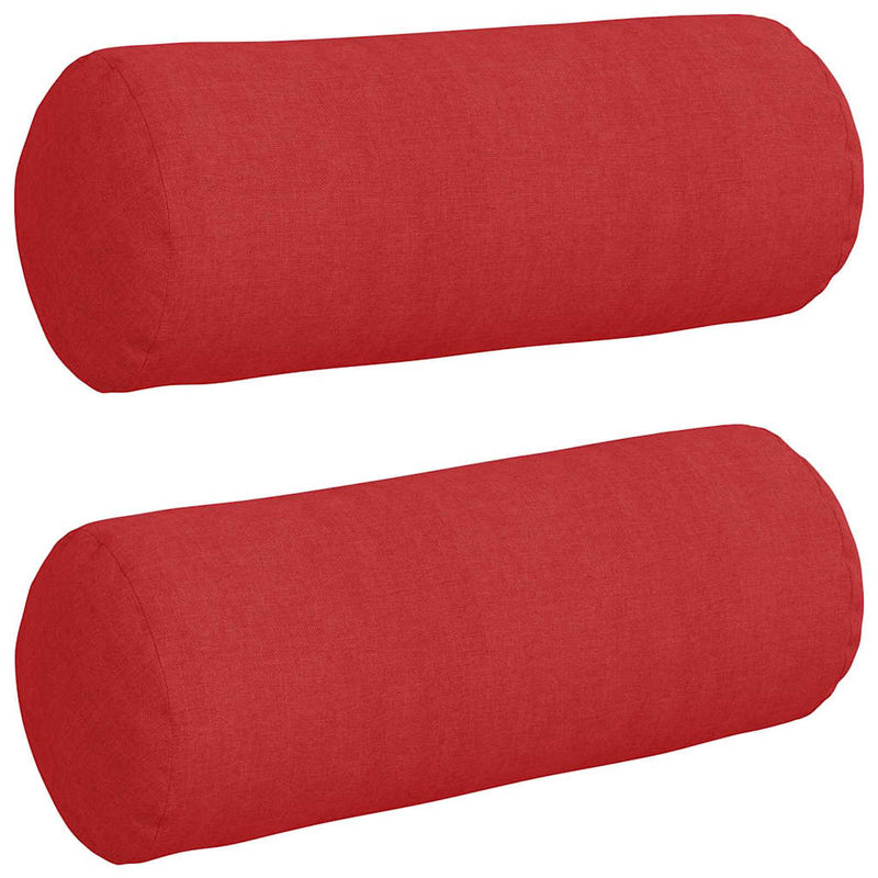 Afbeelding laden in galerijviewer, Vidaxl bolster kussens 2 stuks rood ø 15 x 40 cm stof
