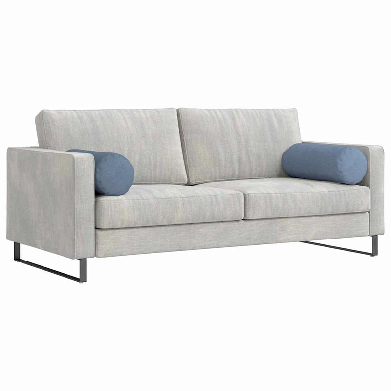Afbeelding laden in galerijviewer, Vidaxl bolster kussens 2 stuks blauw ø 25 x 70 cm cordstof