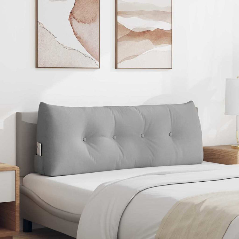 Chargez l'image dans la visionneuse de la galerie, Vidaxl rugkussen wolkengrijs 120 x 24 x 50 cm stof