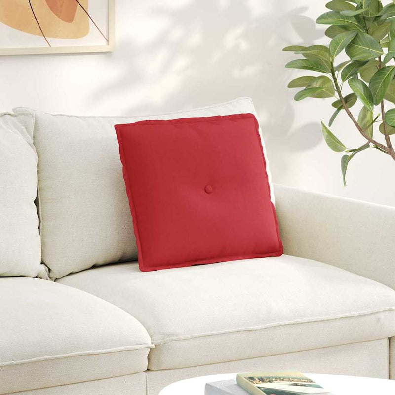 Chargez l'image dans la visionneuse de la galerie, Vidaxl rugkussen rood 50 x 19 x 45 cm stof