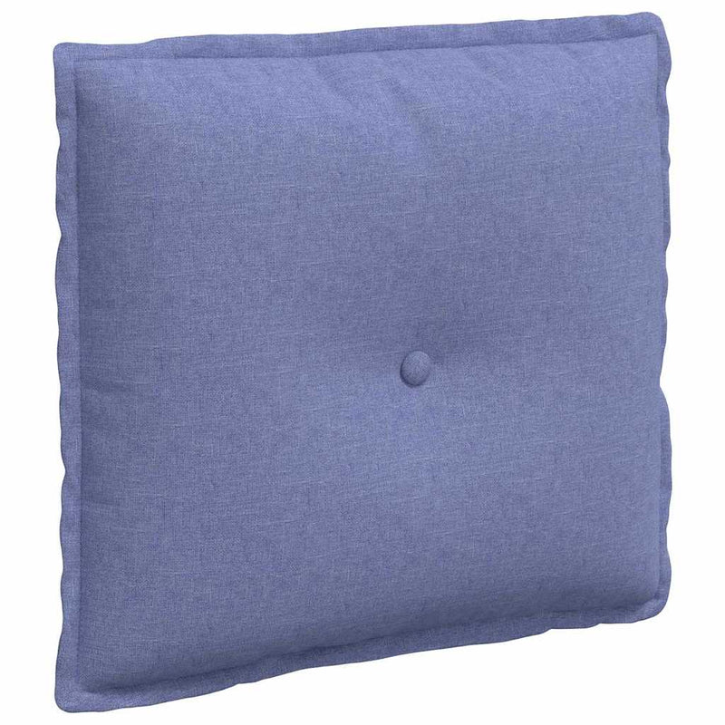 Chargez l'image dans la visionneuse de la galerie, Vidaxl rugkussen jeans blauw 50 x 19 x 45 cm stof