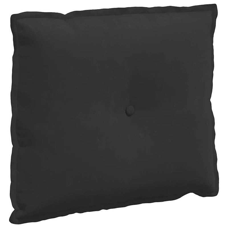 Afbeelding laden in galerijviewer, Vidaxl rugkussen zwart 60 x 50 cm microvezel stof