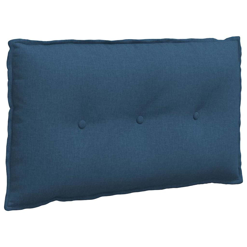Afbeelding laden in galerijviewer, Vidaxl rugkussen blauw 80 x 19 x 50 cm stof