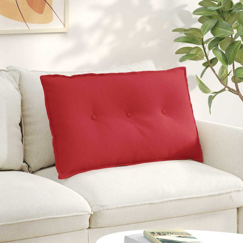 Afbeelding laden in galerijviewer, Vidaxl rugkussen rood 80 x 19 x 50 cm stof