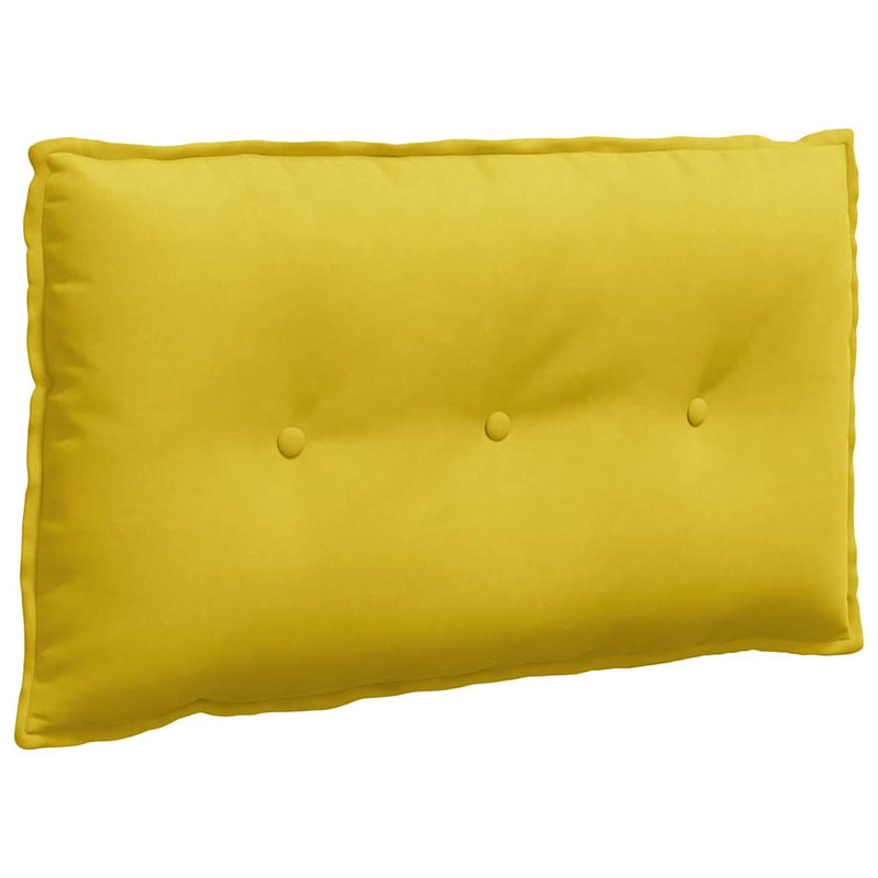 Afbeelding laden in galerijviewer, Vidaxl rugkussen geel 80 x 50 cm cordstof