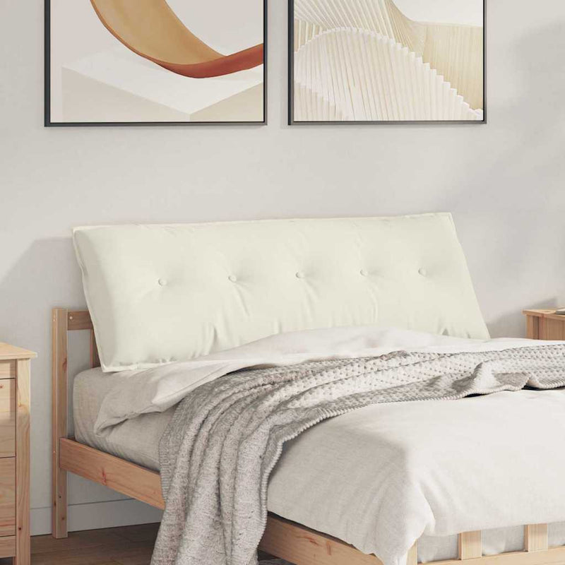 Afbeelding laden in galerijviewer, Vidaxl rugkussen crème 140 x 50 cm cordstof