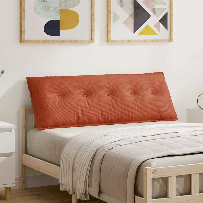 Afbeelding laden in galerijviewer, Vidaxl rugkussen rood-oranje 140 x 50 cm cordstof