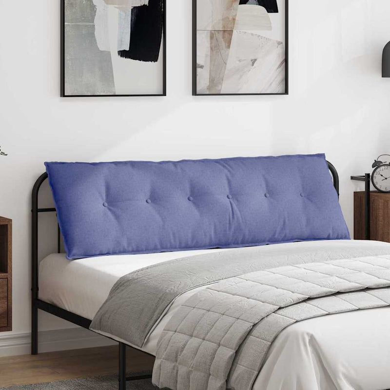 Chargez l'image dans la visionneuse de la galerie, Vidaxl rugkussen jeans blauw 160 x 19 x 50 cm stof