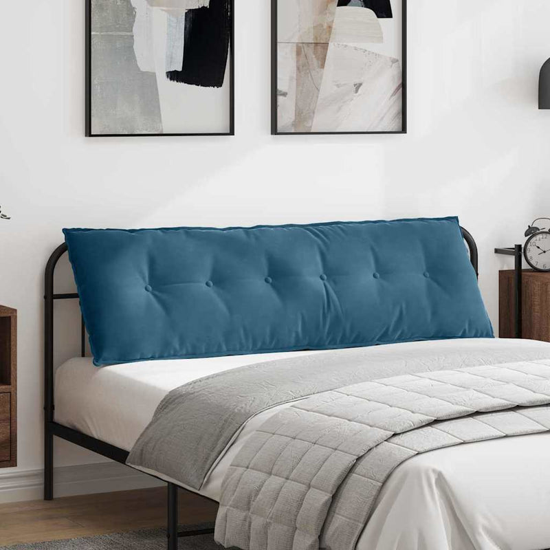 Afbeelding laden in galerijviewer, Vidaxl rugkussen blauw 160 x 50 cm cordstof