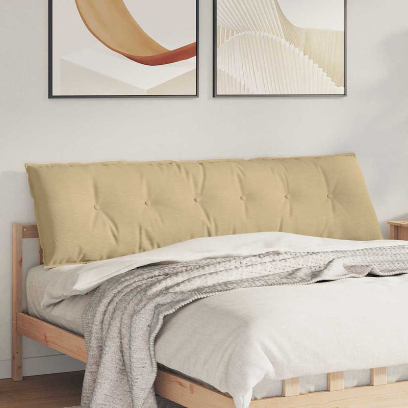 Afbeelding laden in galerijviewer, Vidaxl rugkussen grijs groen 180 x 50 cm cordstof