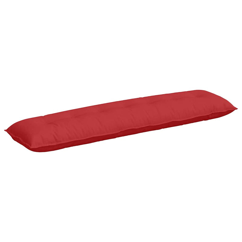 Afbeelding laden in galerijviewer, Vidaxl rugkussen rood 200 x 19 x 50 cm stof