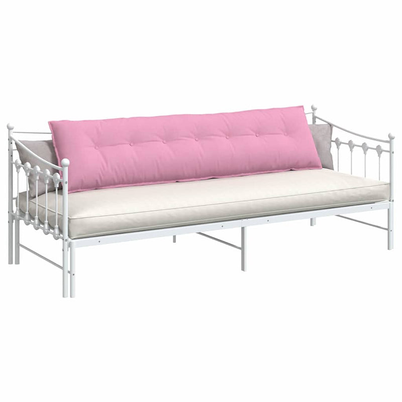 Afbeelding laden in galerijviewer, Vidaxl rugkussen roze 200 x 19 x 50 cm stof