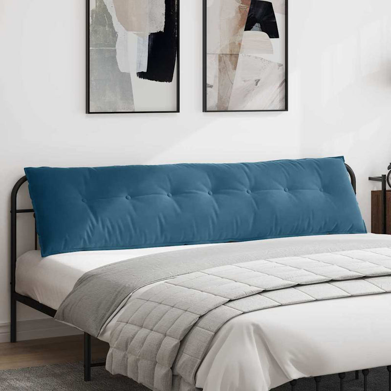Afbeelding laden in galerijviewer, Vidaxl rugkussen blauw 200 x 50 cm cordstof