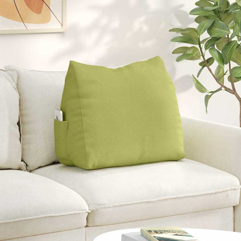 Afbeelding laden in galerijviewer, Vidaxl rugkussen lichtgroen 60 x 20 x 50 cm stof