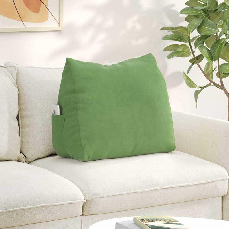 Afbeelding laden in galerijviewer, Vidaxl rugkussen lichtgroen 60 x 20 x 50 cm cordstof