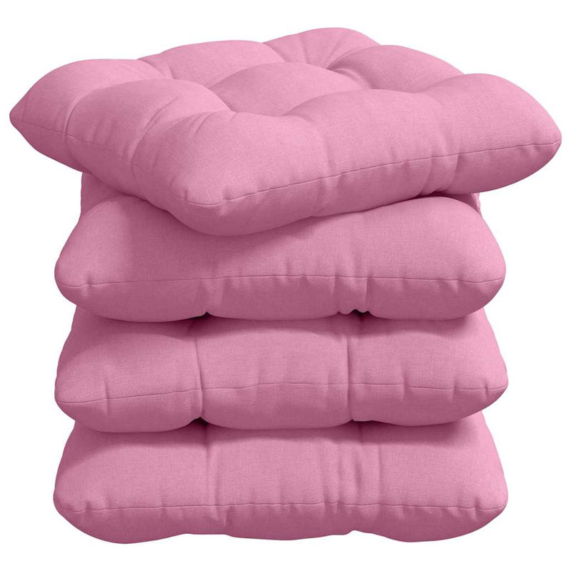 ギャラリービューアに画像をロードする, Vidaxl zitkussens 4 pcs roze 40 x 40 x 12 cm stof