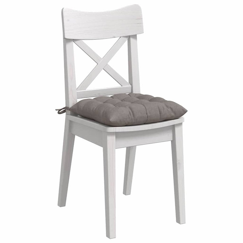 Chargez l'image dans la visionneuse de la galerie, Vidaxl zitkussens 4 pcs taupe 40 x 40 x 6 cm stof