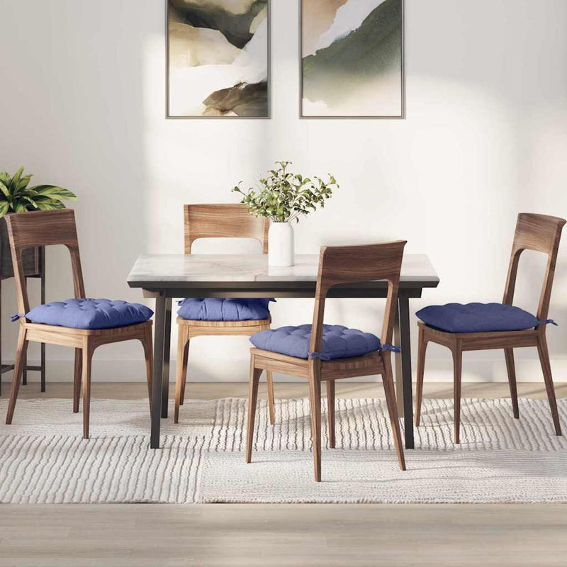 Chargez l'image dans la visionneuse de la galerie, Vidaxl zitkussens 4 pcs jeans blauw 40 x 40 x 6 cm stof