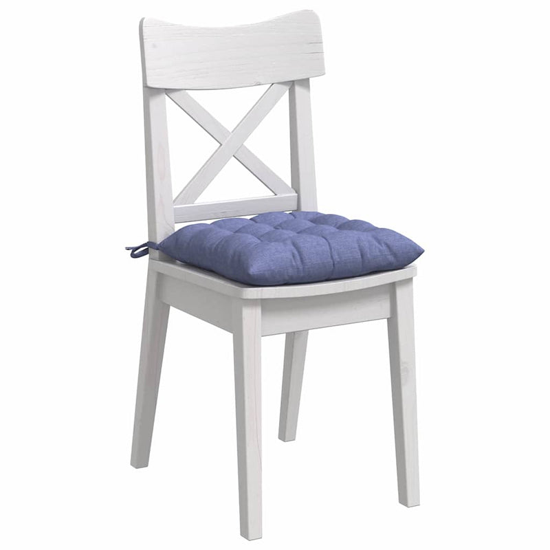 Chargez l'image dans la visionneuse de la galerie, Vidaxl zitkussens 4 pcs jeans blauw 40 x 40 x 6 cm stof