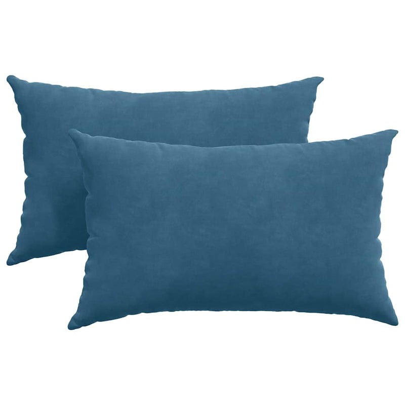 ギャラリービューアに画像をロードする, Vidaxl sofa kussens 2 stuks blauw 50 x 30 cm cordstof