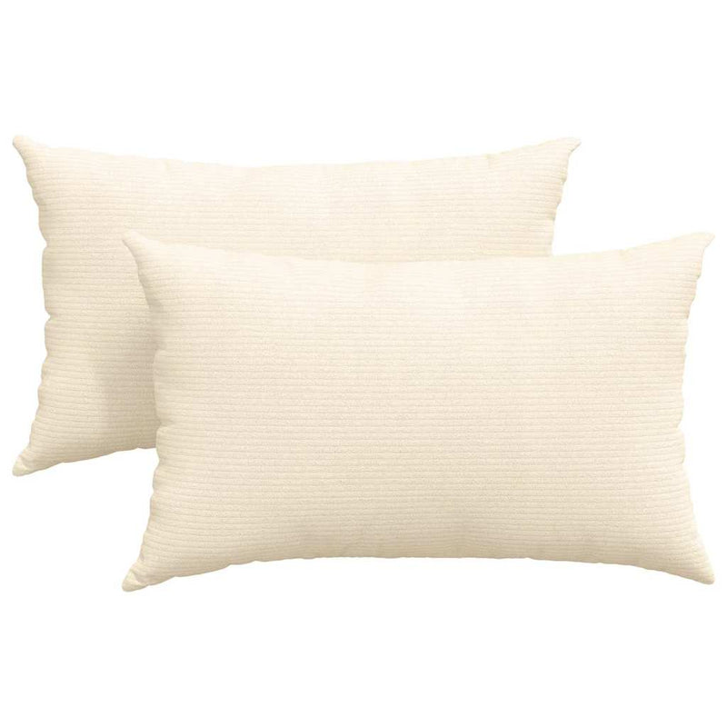ギャラリービューアに画像をロードする, Vidaxl sofa kussens 2 stuks crème 50 x 30 cm cordstof