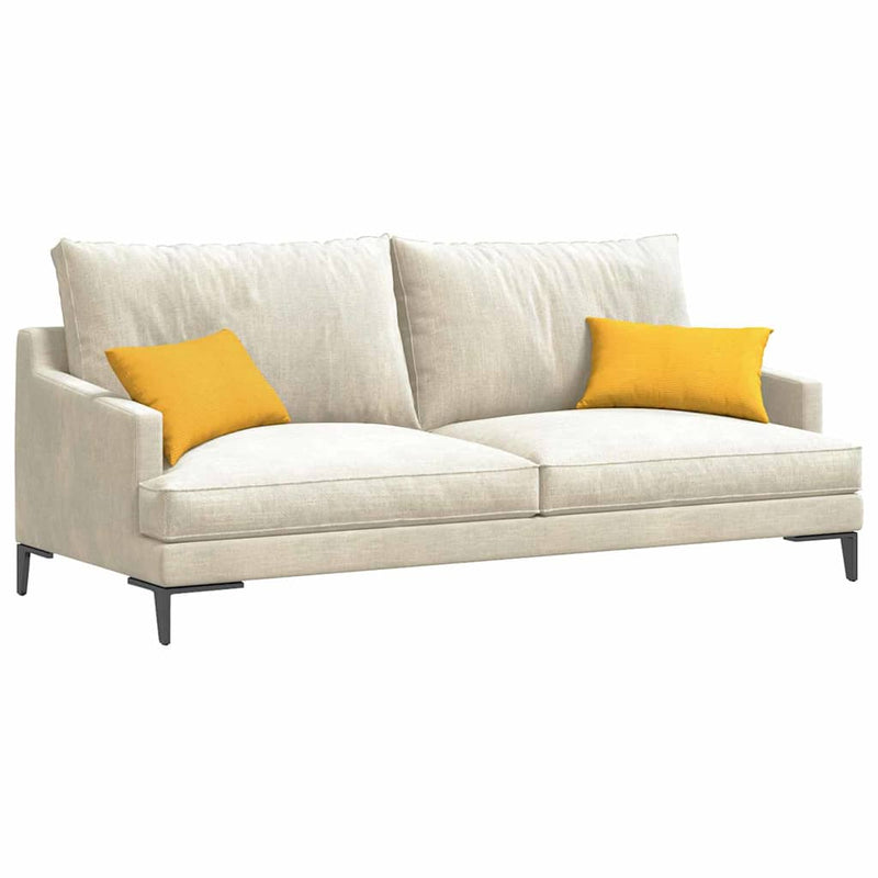 ギャラリービューアに画像をロードする, Vidaxl sofa kussens 2 stuks lichtgeel 50 x 30 cm cordstof
