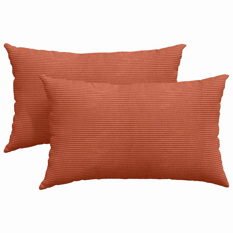 ギャラリービューアに画像をロードする, Vidaxl sofa kussens 2 stuks rood-oranje 50 x 30 cm cordstof