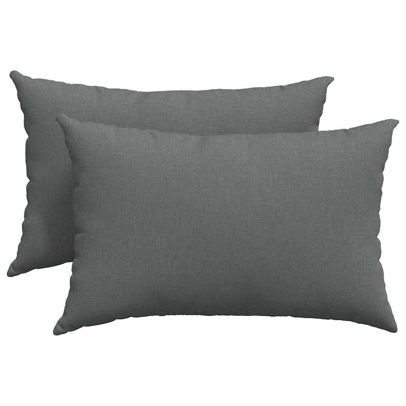 ギャラリービューアに画像をロードする, Vidaxl sofa kussens 2 pcs donkergrijs 60 x 40 cm stof