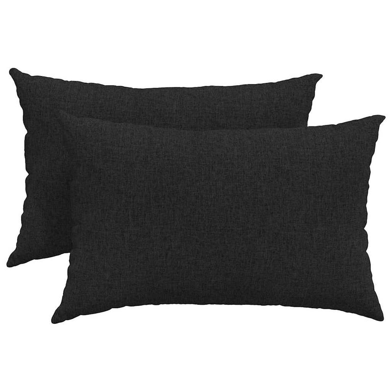 ギャラリービューアに画像をロードする, Vidaxl sofa kussens 2 pcs zwart 60 x 40 cm stof