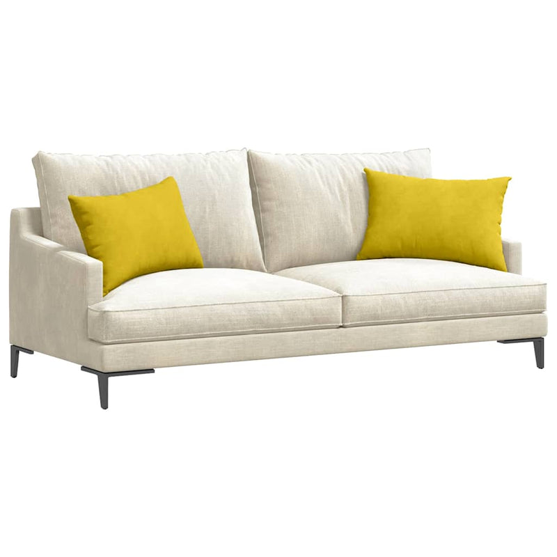 ギャラリービューアに画像をロードする, Vidaxl sofa kussens 2 stuks geel 60 x 40 cm cordstof
