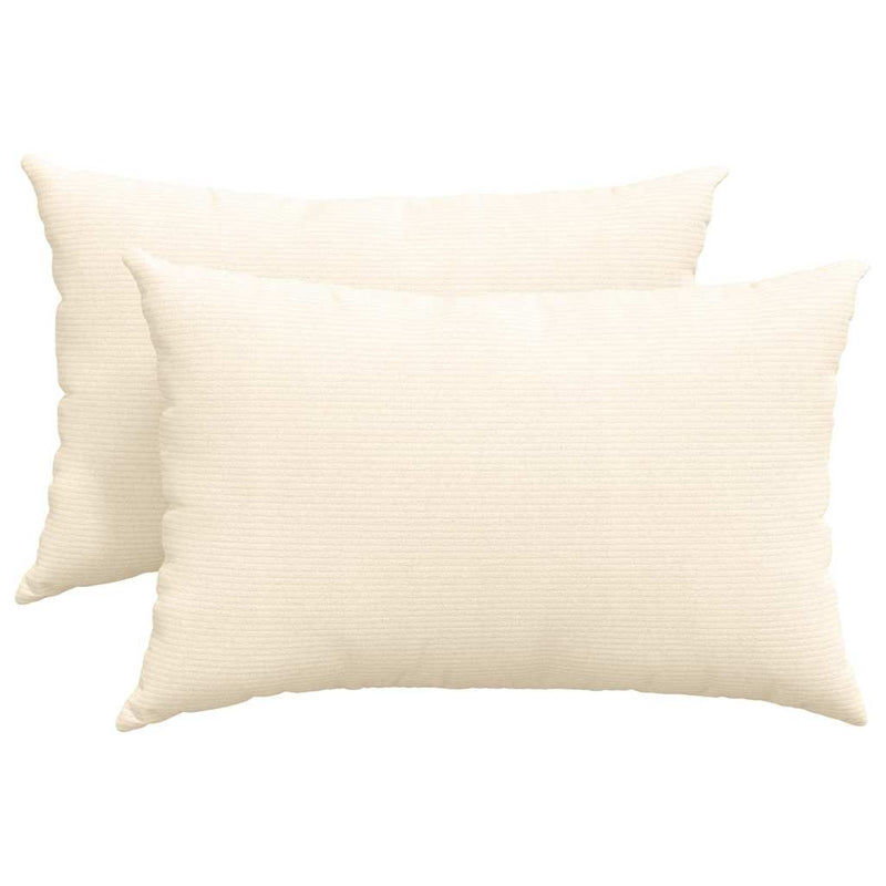 ギャラリービューアに画像をロードする, Vidaxl sofa kussens 2 stuks crème 60 x 40 cm cordstof