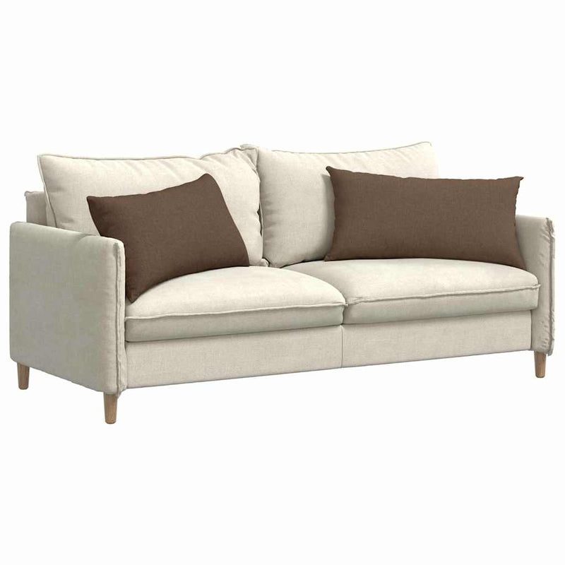 Afbeelding laden in galerijviewer, Vidaxl sofa kussens 2 pcs bruin 80 x 40 cm stof