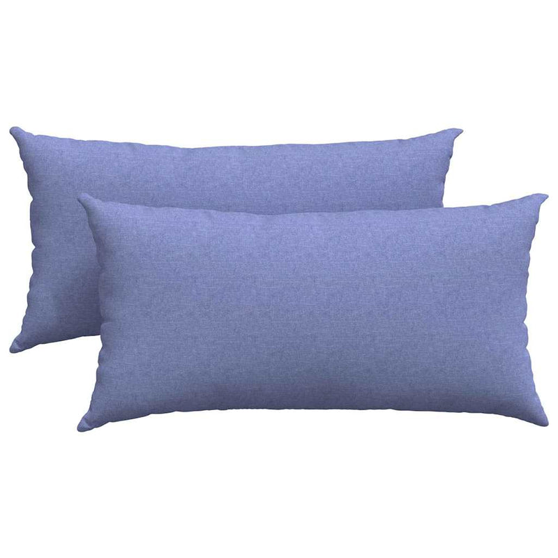 ギャラリービューアに画像をロードする, Vidaxl sofa kussens 2 pcs jeans blauw 80 x 40 cm stof