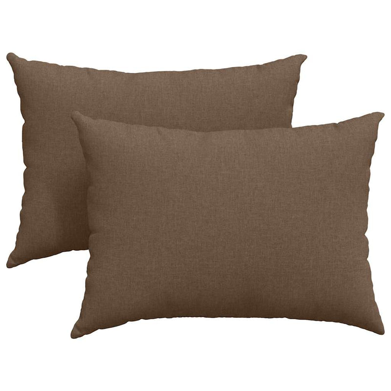 Afbeelding laden in galerijviewer, Vidaxl sofa kussens 2 pcs bruin 70 x 50 cm stof