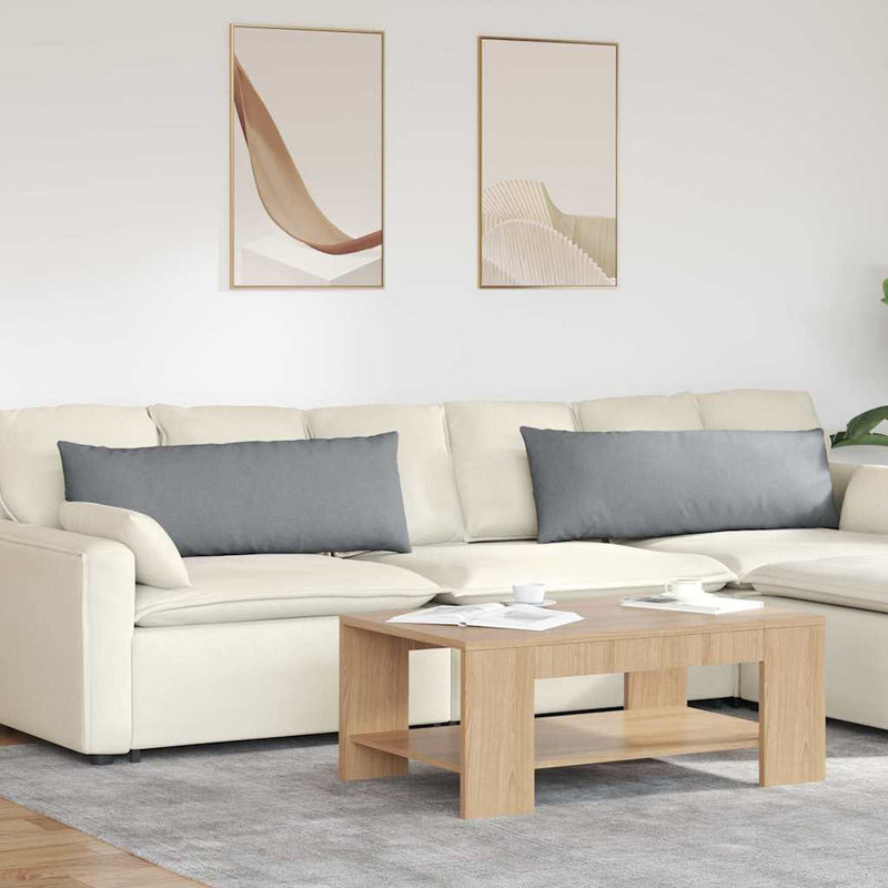 ギャラリービューアに画像をロードする, Vidaxl sofa kussens 2 pcs lichtgrijs 120 x 40 cm stof
