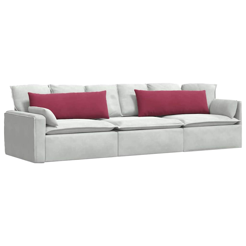 Afbeelding laden in galerijviewer, Vidaxl sofa kussens 2 stuks wijnrood 120 x 40 cm cordstof