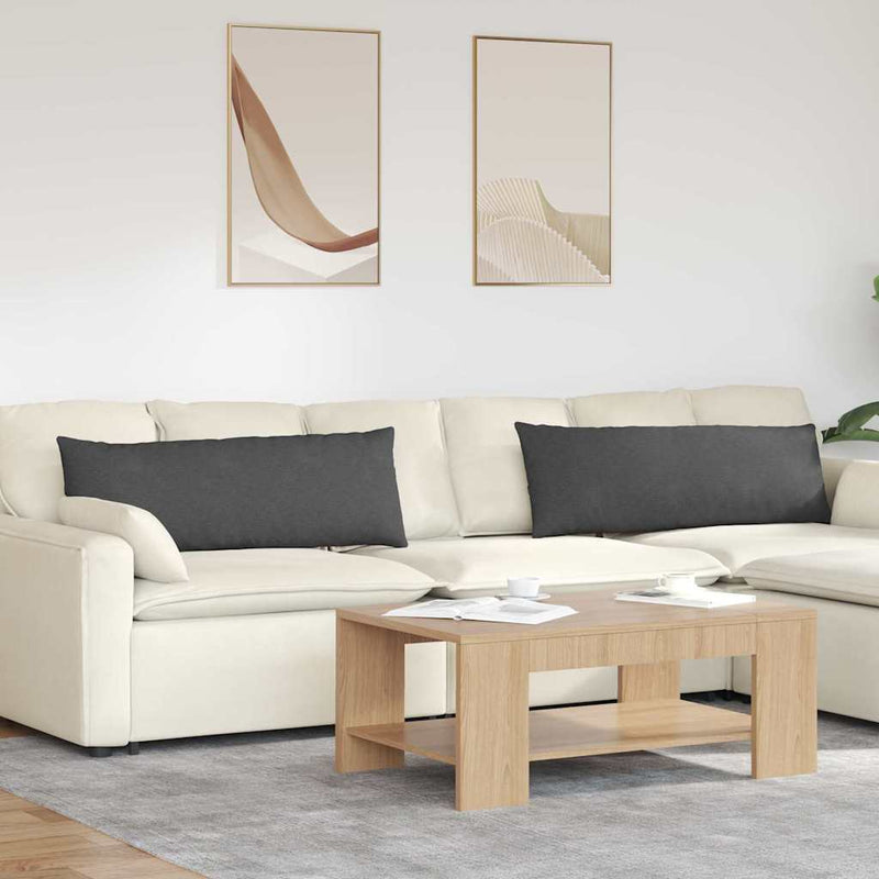 Afbeelding laden in galerijviewer, Vidaxl sofa kussens 2 stuks donkergrijs 120 x 40 cm cordstof