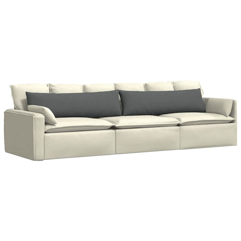 ギャラリービューアに画像をロードする, Vidaxl sofa kussens 2 pcs donkergrijs 145 x 40 cm stof